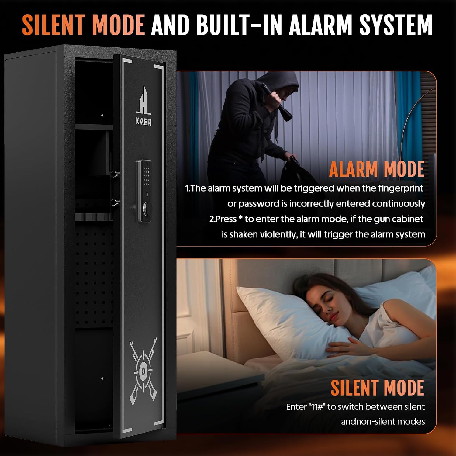 Fingerprint Biometric Rifle Gun Safe