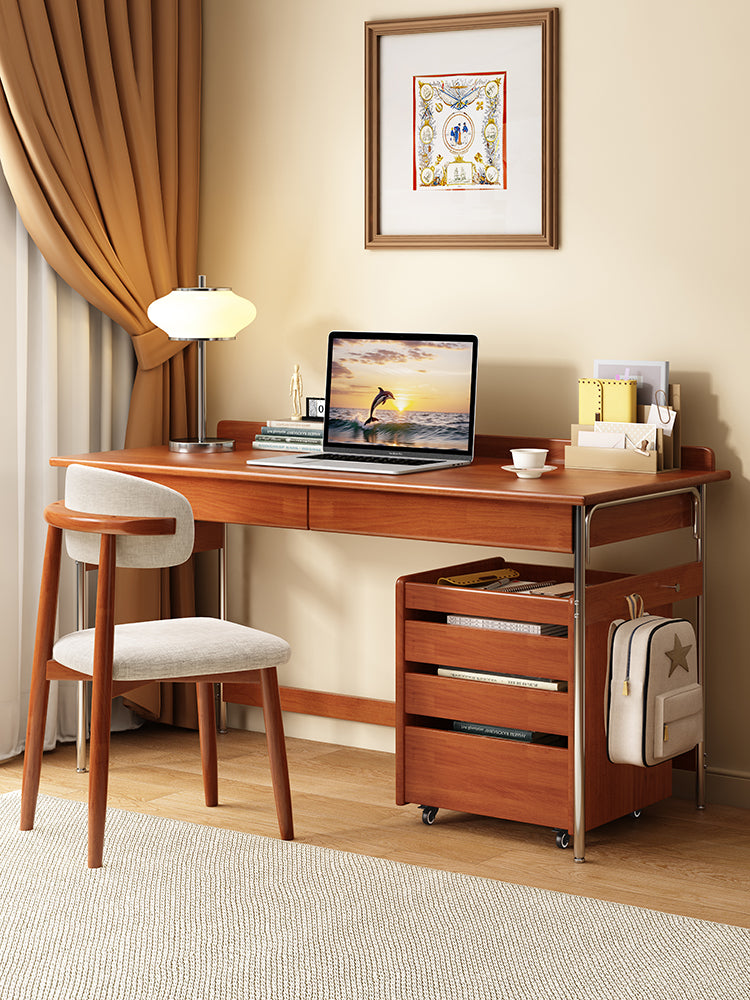Nordic Retro Solid Wood Computer Desk