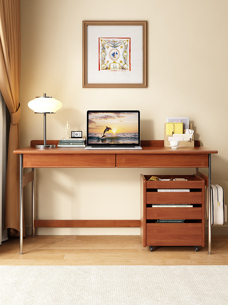 Nordic Retro Solid Wood Computer Desk