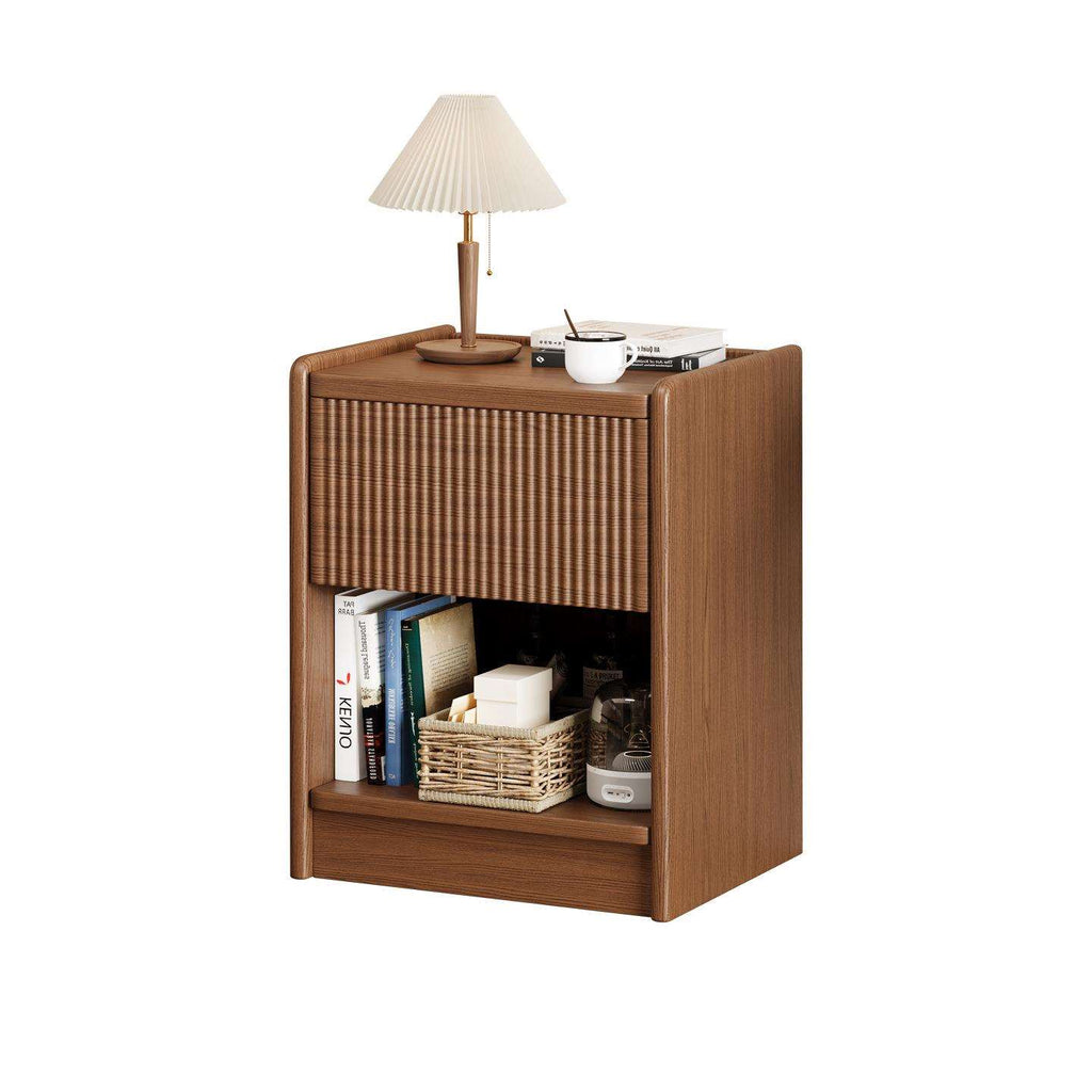 Lockable Hidden Wood Nightstand