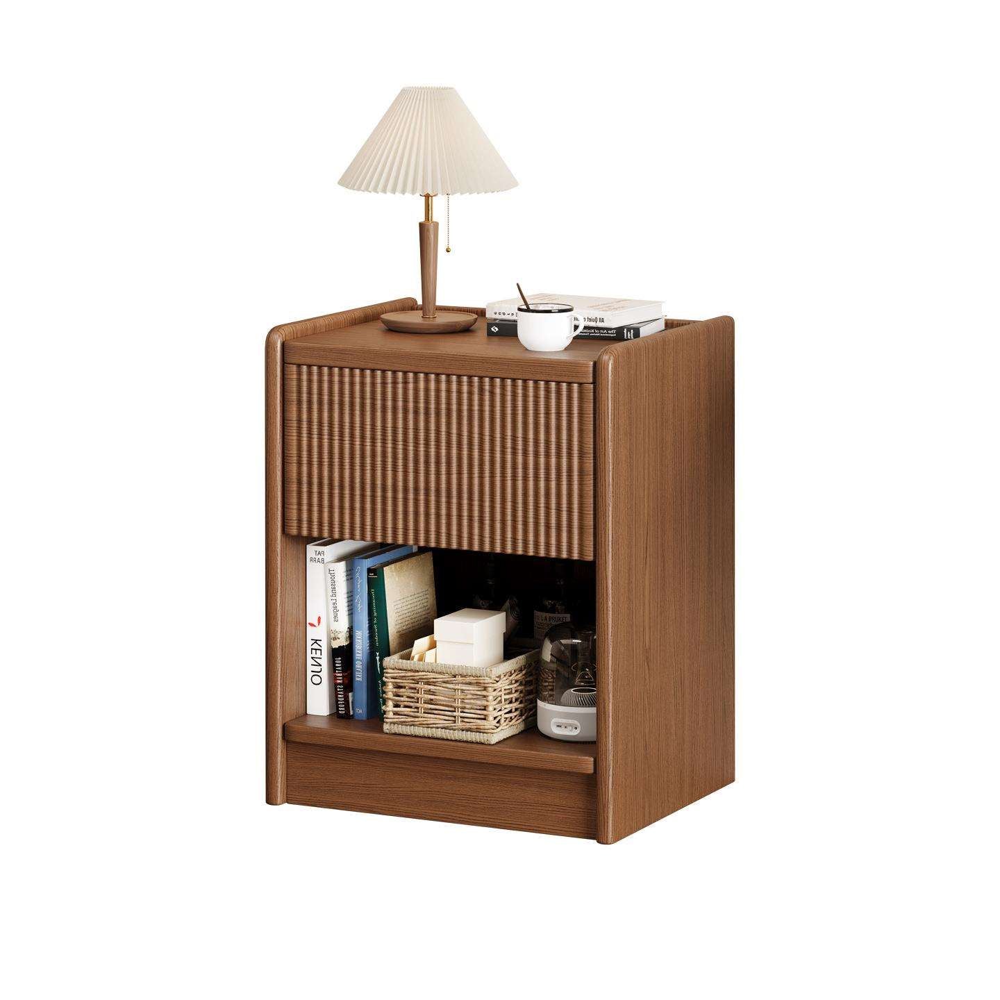 Lockable Hidden Wood Nightstand