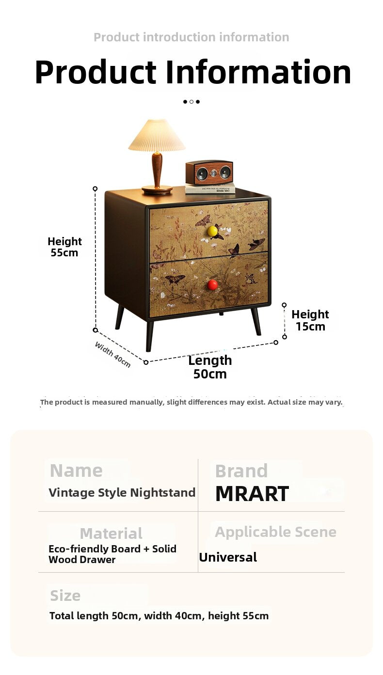 Vintage Luxury Bedside Table