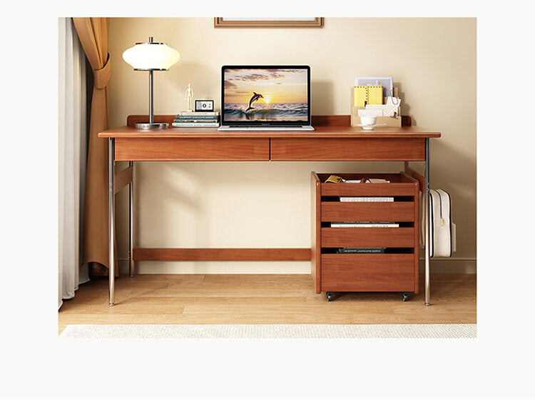 Nordic Retro Solid Wood Computer Desk