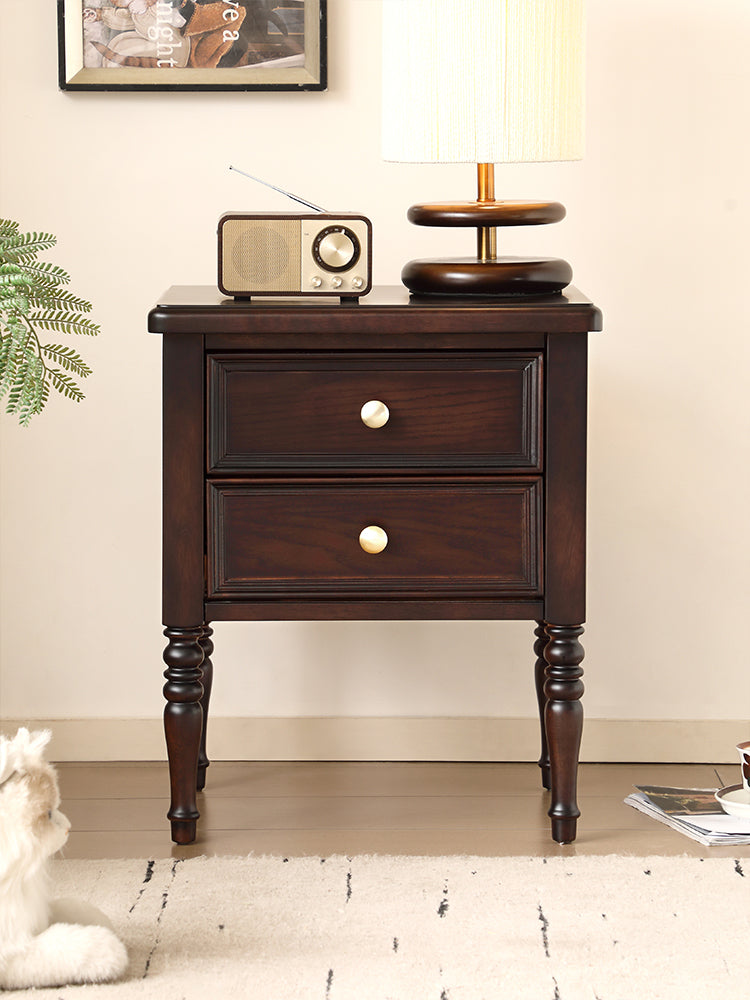 Retro Modern Small Bedroom Nightstand