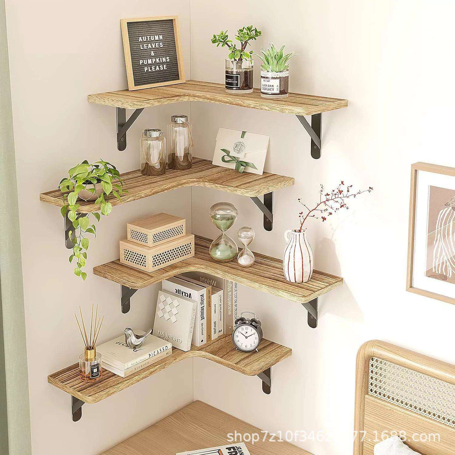 Floating Corner Display Shelf