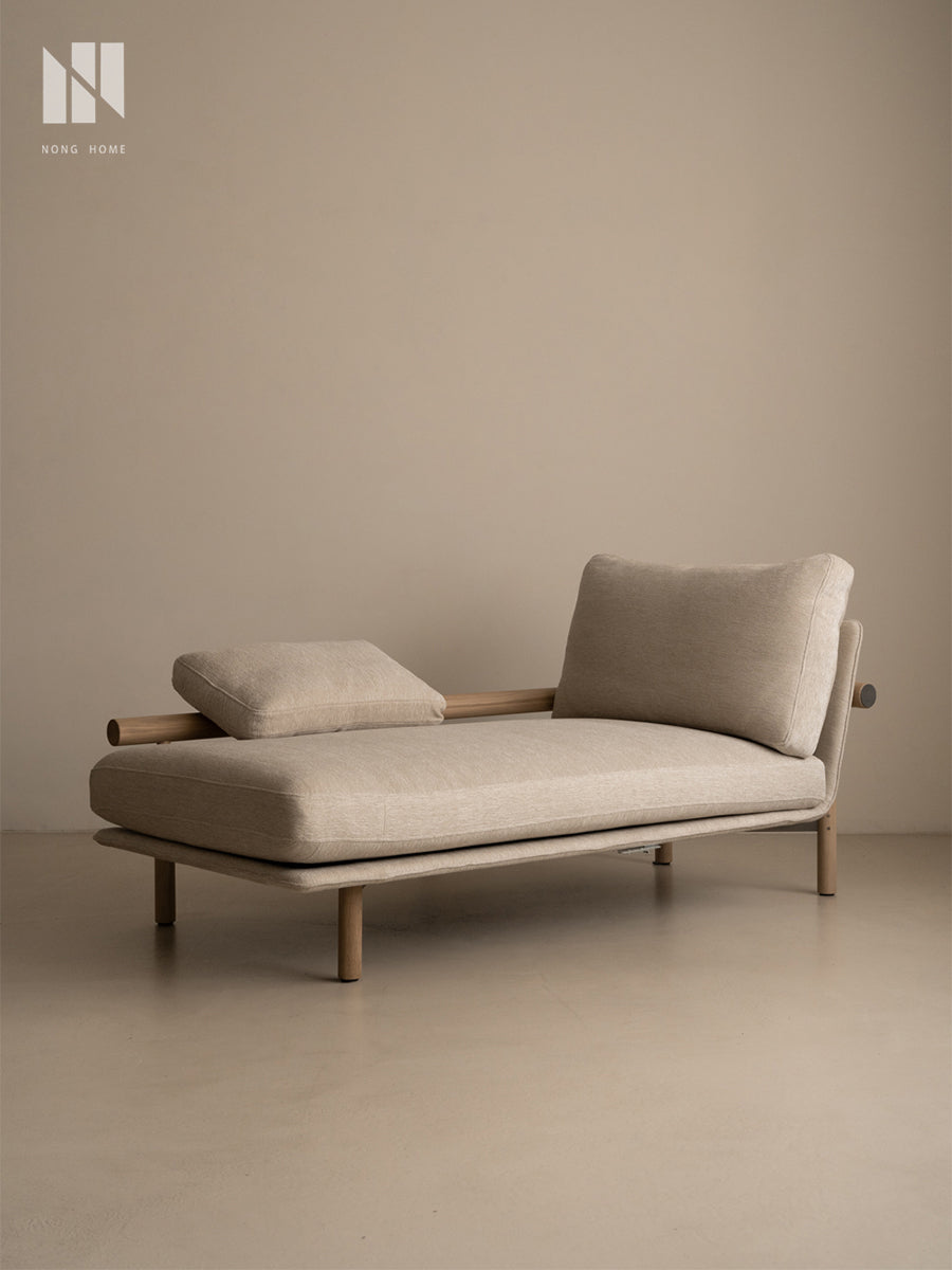 Japanese Solid Wood Sofa Lounge Chair