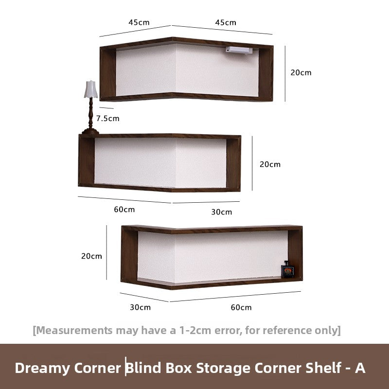 Corner Creative Display Shelf Wall Mounted