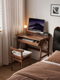 Solid Wood Computer Desk with Keyboard Drawer