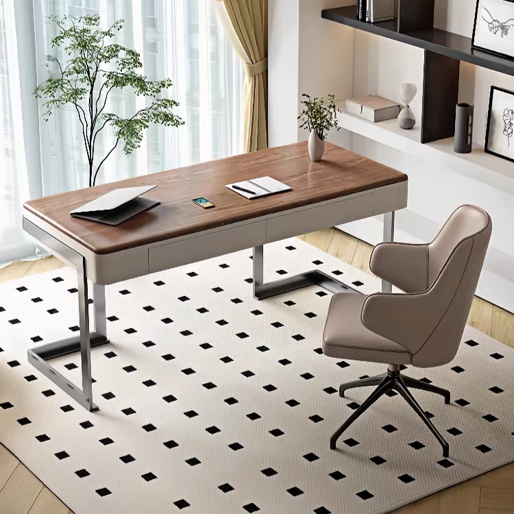 Minimalist Vintage Solid Wood Computer Desk