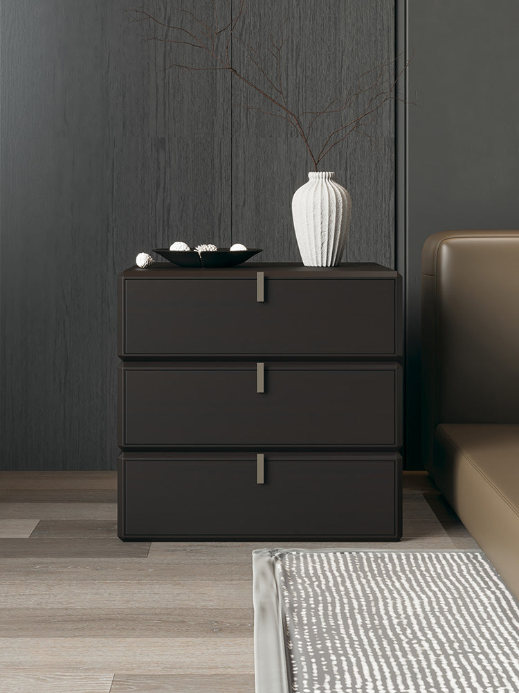 Italian Three-Tier Solid Wood Nightstand