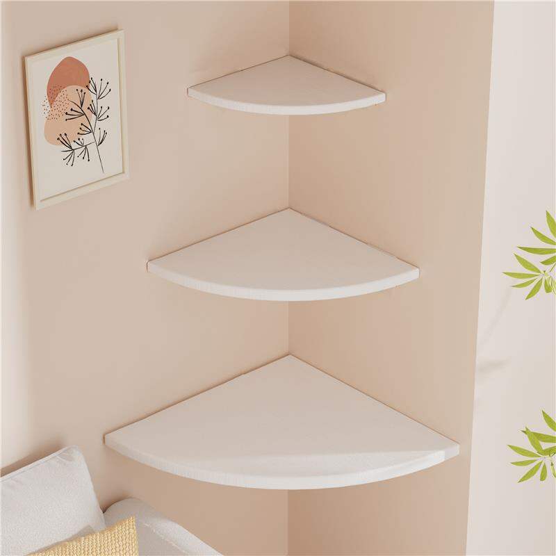 Wall Mounted Corner Storage Shelf