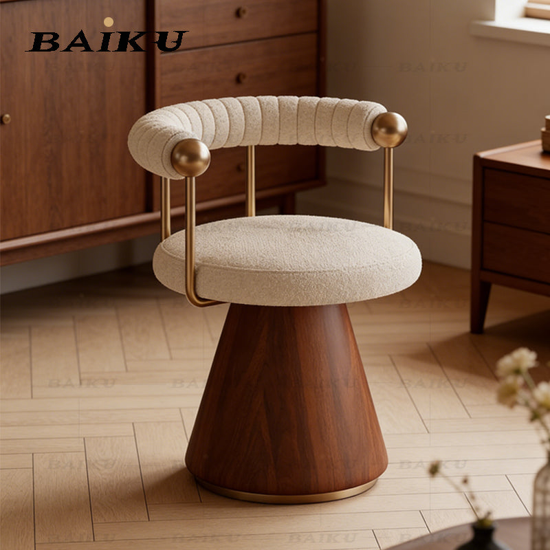 Minimalist Fabric Back Makeup Chair