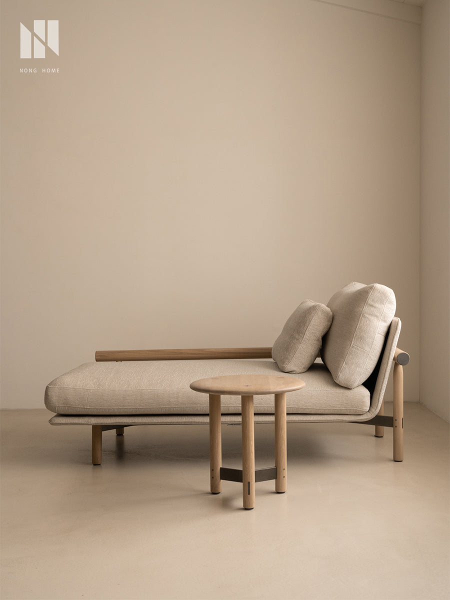Japanese Solid Wood Sofa Lounge Chair