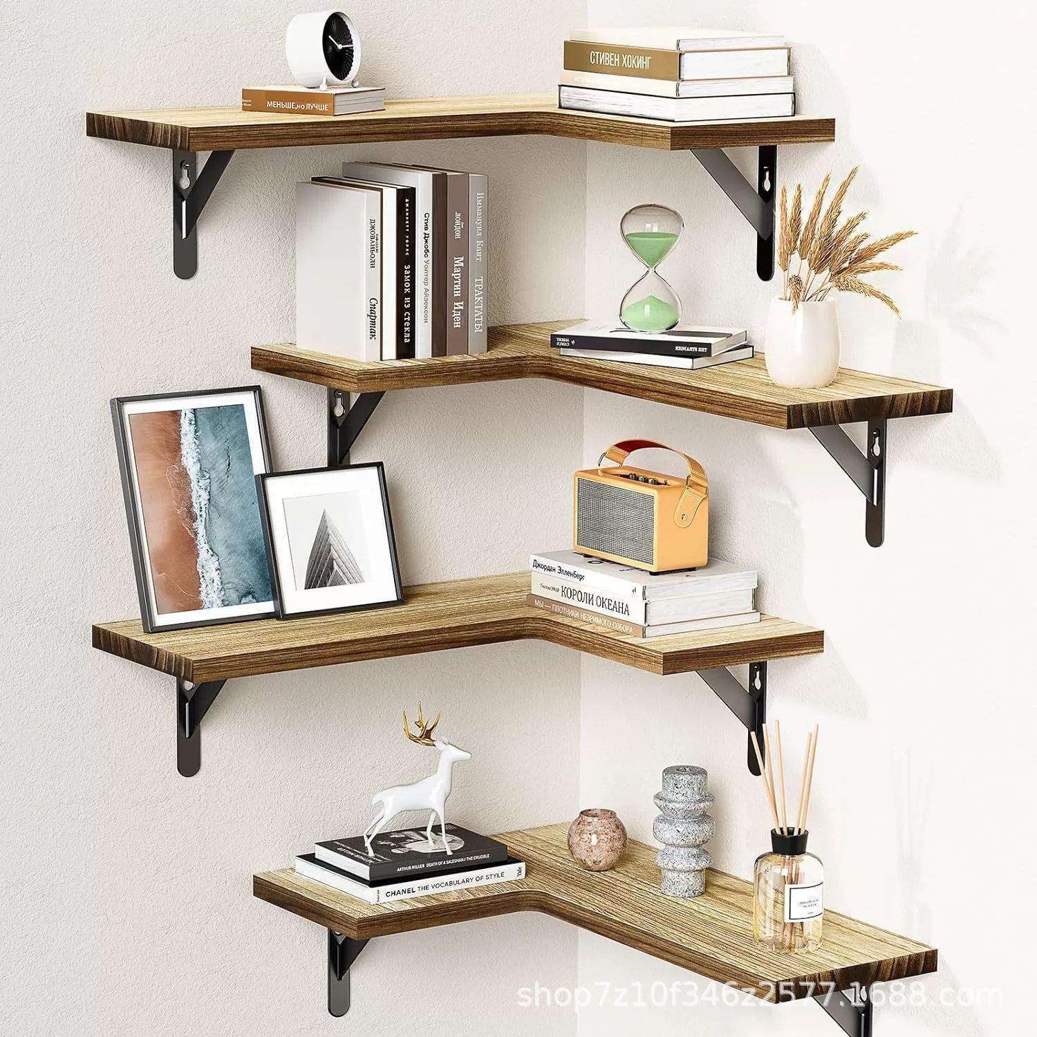 Floating Corner Display Shelf