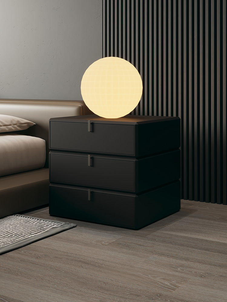 Italian Three-Tier Solid Wood Nightstand