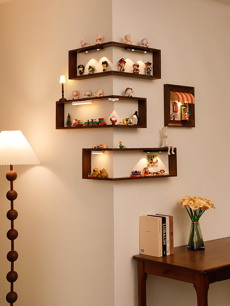 Corner Creative Display Shelf Wall Mounted
