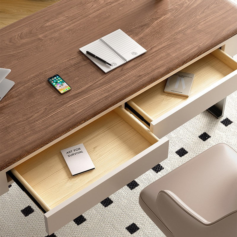 Minimalist Vintage Solid Wood Computer Desk