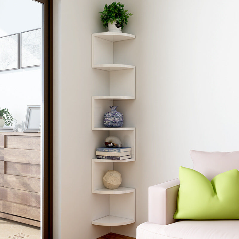 Corner Floating Multi-level Storage Rack