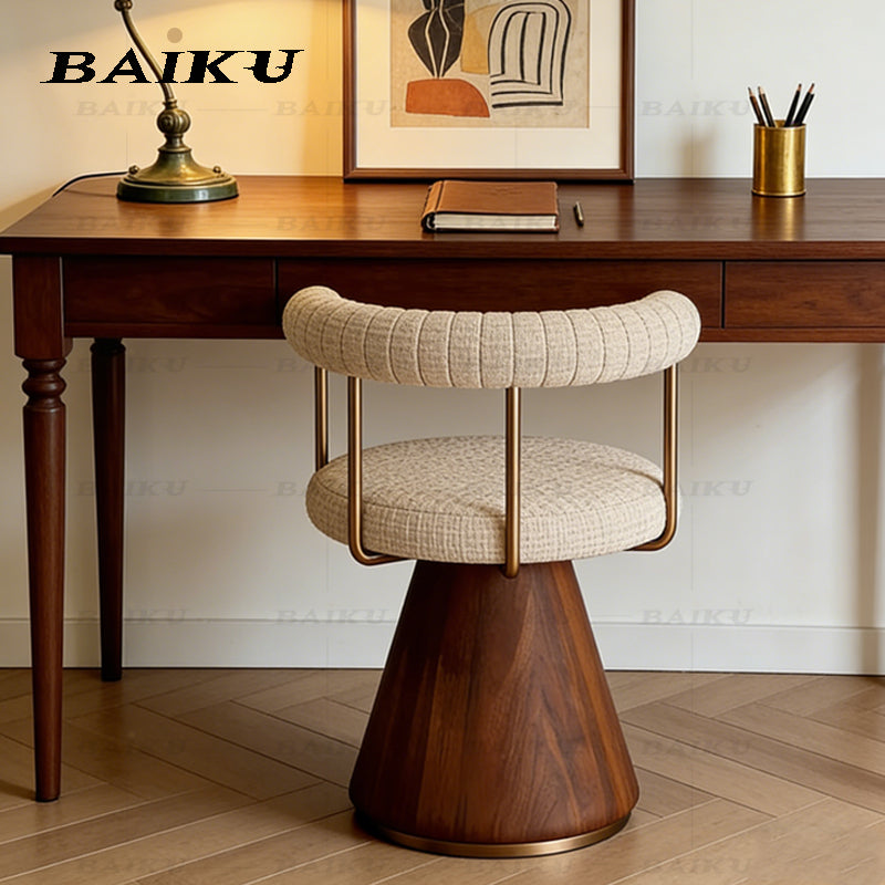 Minimalist Fabric Back Makeup Chair